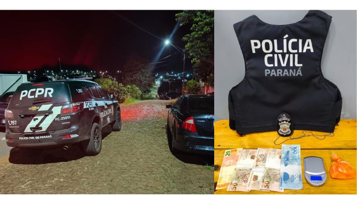 Laranjeiras - PCPR prende homem e apreende veículo utilizado para "disk-drogas"